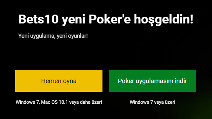 Bets10 Yeni Poker Uygulamasını Tanıttı